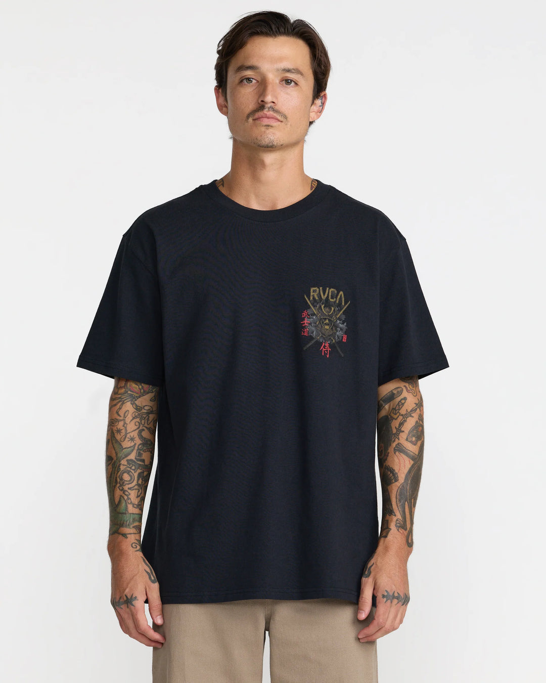 RVCA BUSHIDO TEE - BLACK