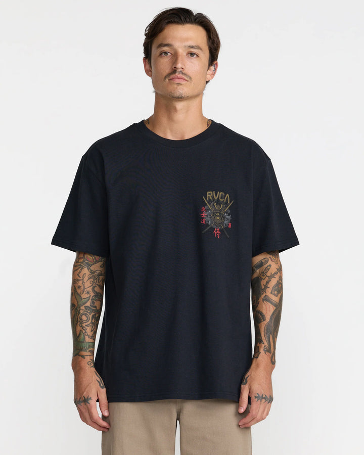 RVCA BUSHIDO TEE - BLACK