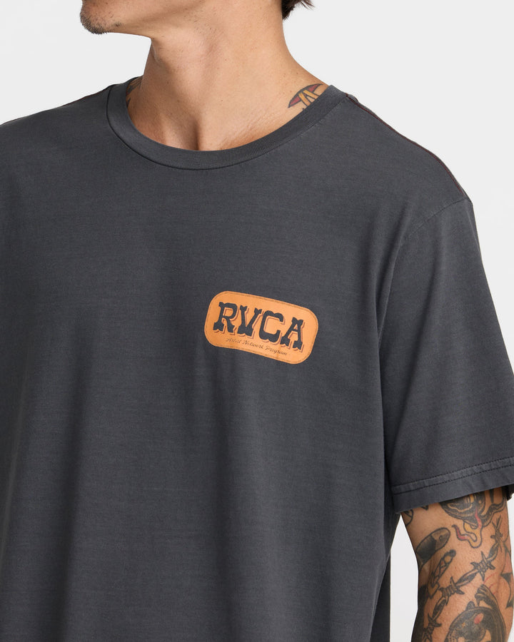 RVCA OLD WEST TEE - PIRATE BLACK (PTK)