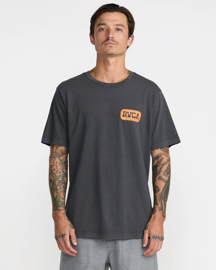 RVCA OLD WEST TEE - PIRATE BLACK (PTK)