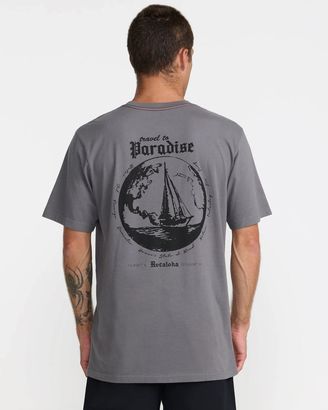RVCA ENDLESS JOURNEY TEE - SMOKE (SMK)