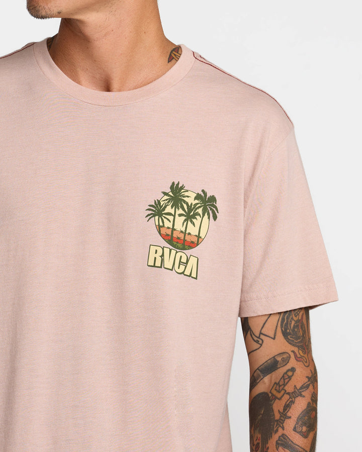 RVCA ALOHA STATE TEE - PALE MAUVE (PAL)