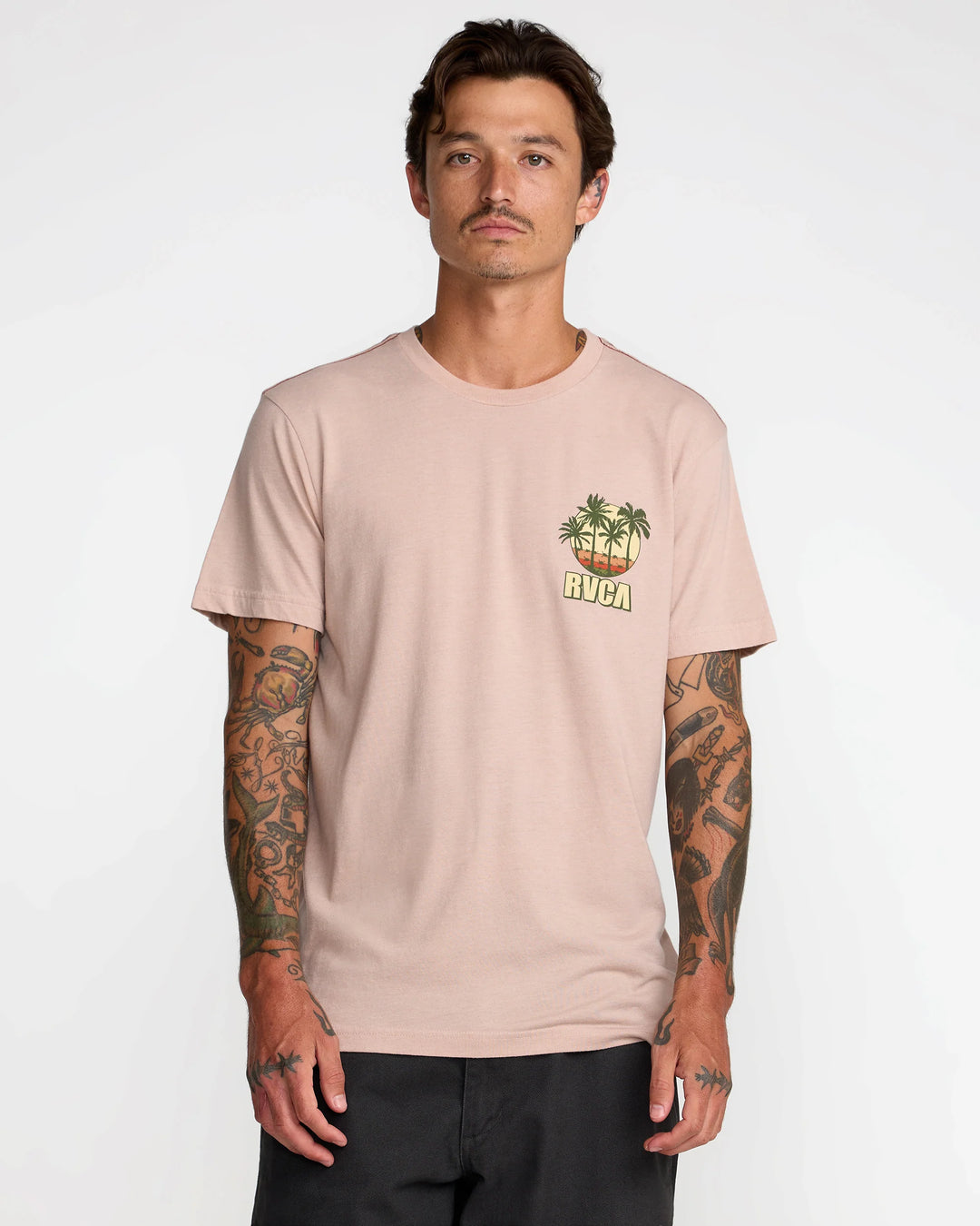 RVCA ALOHA STATE TEE - PALE MAUVE (PAL)