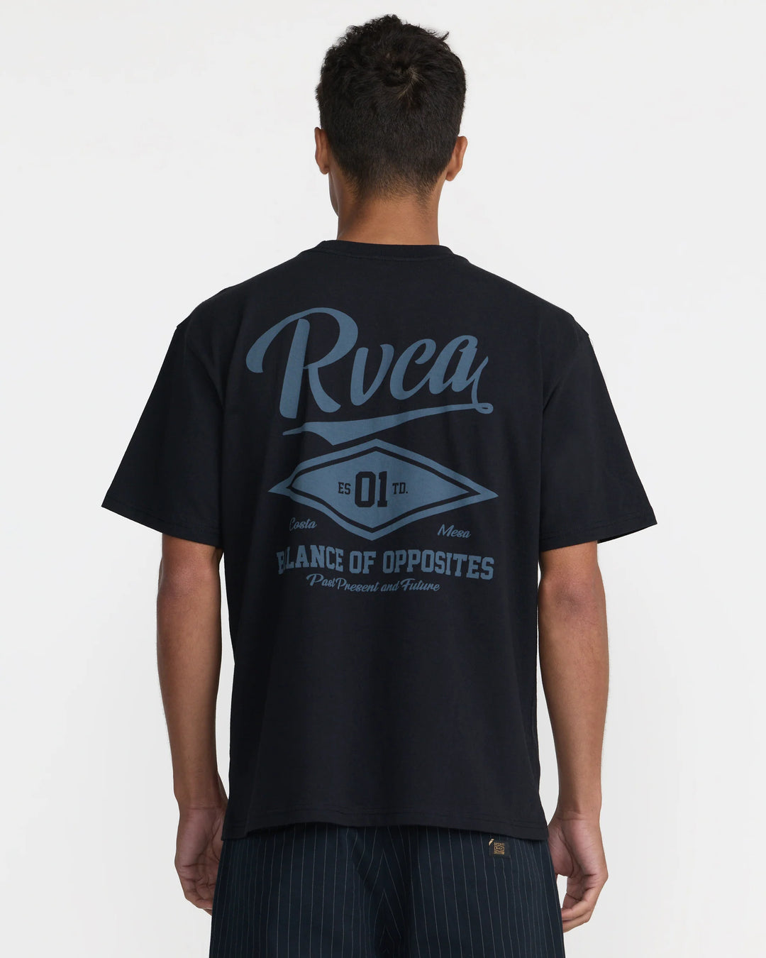 RVCA DUGOUT POCKET TEE - BLACK