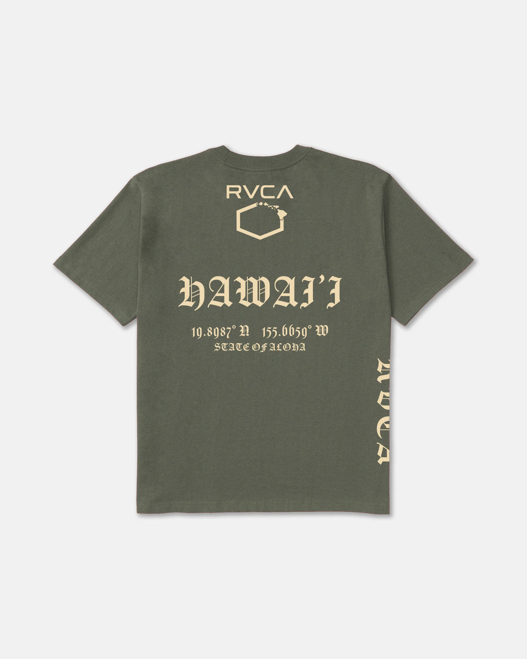 RVCA HAWAII 4.0 TEE - OLIVE