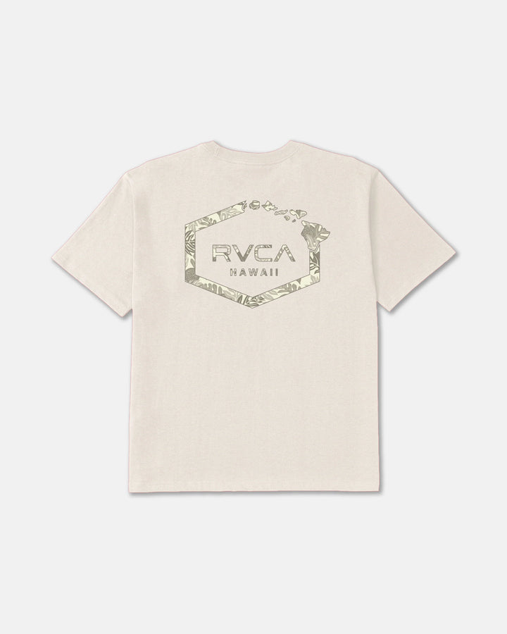 RVCA HAWAII HEX 3 TEE - CERAMIC (CER)