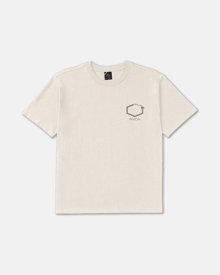 RVCA HAWAII HEX 3 TEE - CERAMIC (CER)