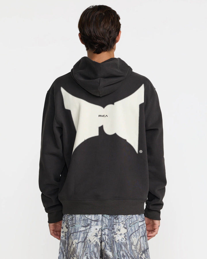 RVCA TAPOUT PULLOVER HOODIE - PIRATE BLACK