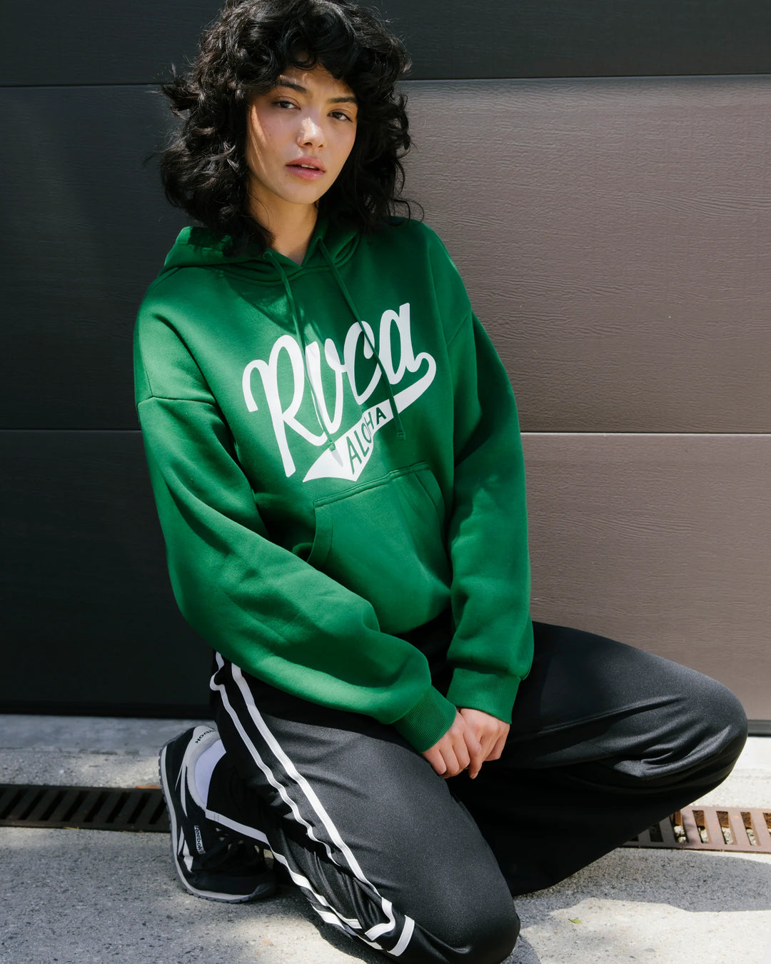 RVCA GAME DAY PULLOVER HOODIE -  EVERGREEN (EVG)