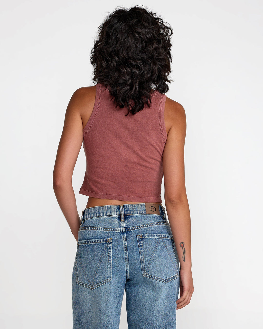 RVCA HAWAII II FLOW WOMENS TANK - MAHOGONY (MAH)