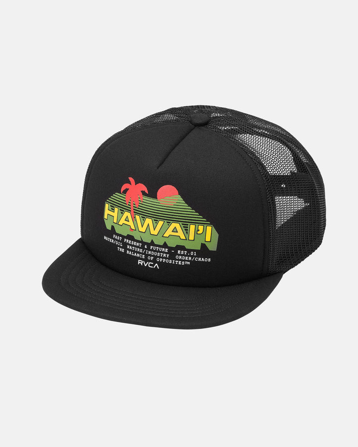 RVCA TIMELESS FOAMY TRUCKER - BLACK