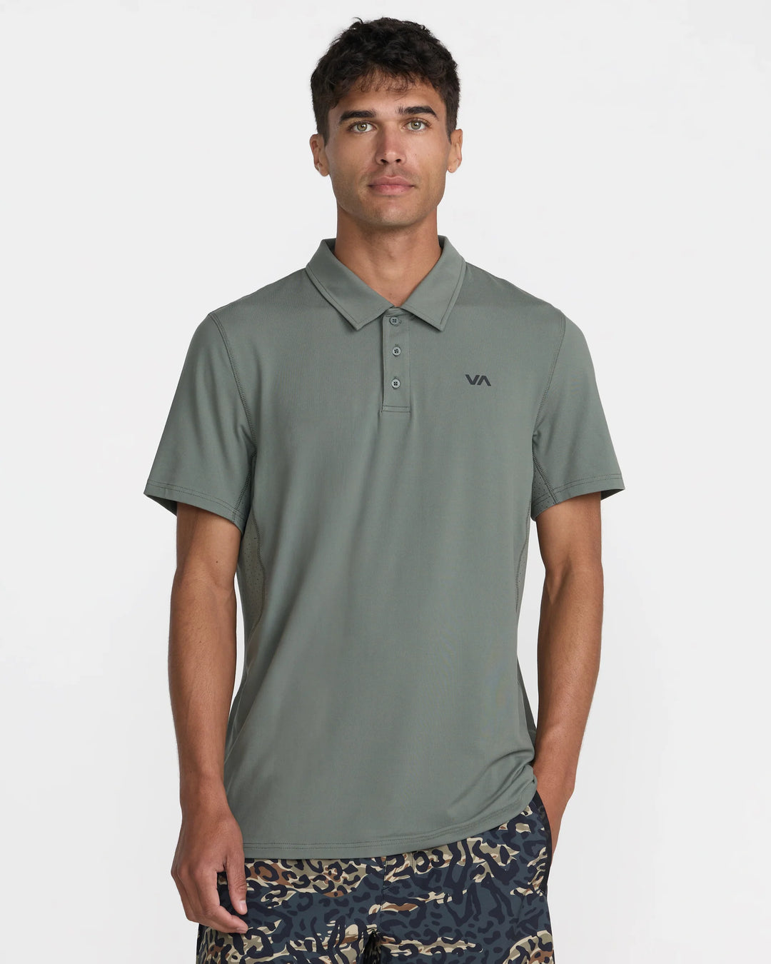 RVCA SPORT VENT POLO - SAGE LEAF (SLE)