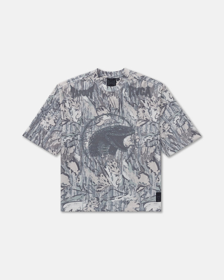 RVCA TAPOUT MESH JERSEY TEE - CAMO