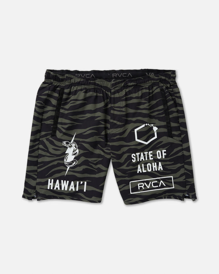 RVCA HAWAII YOGGER STRETCH 17 SHORT - FATIGUE (FAT)