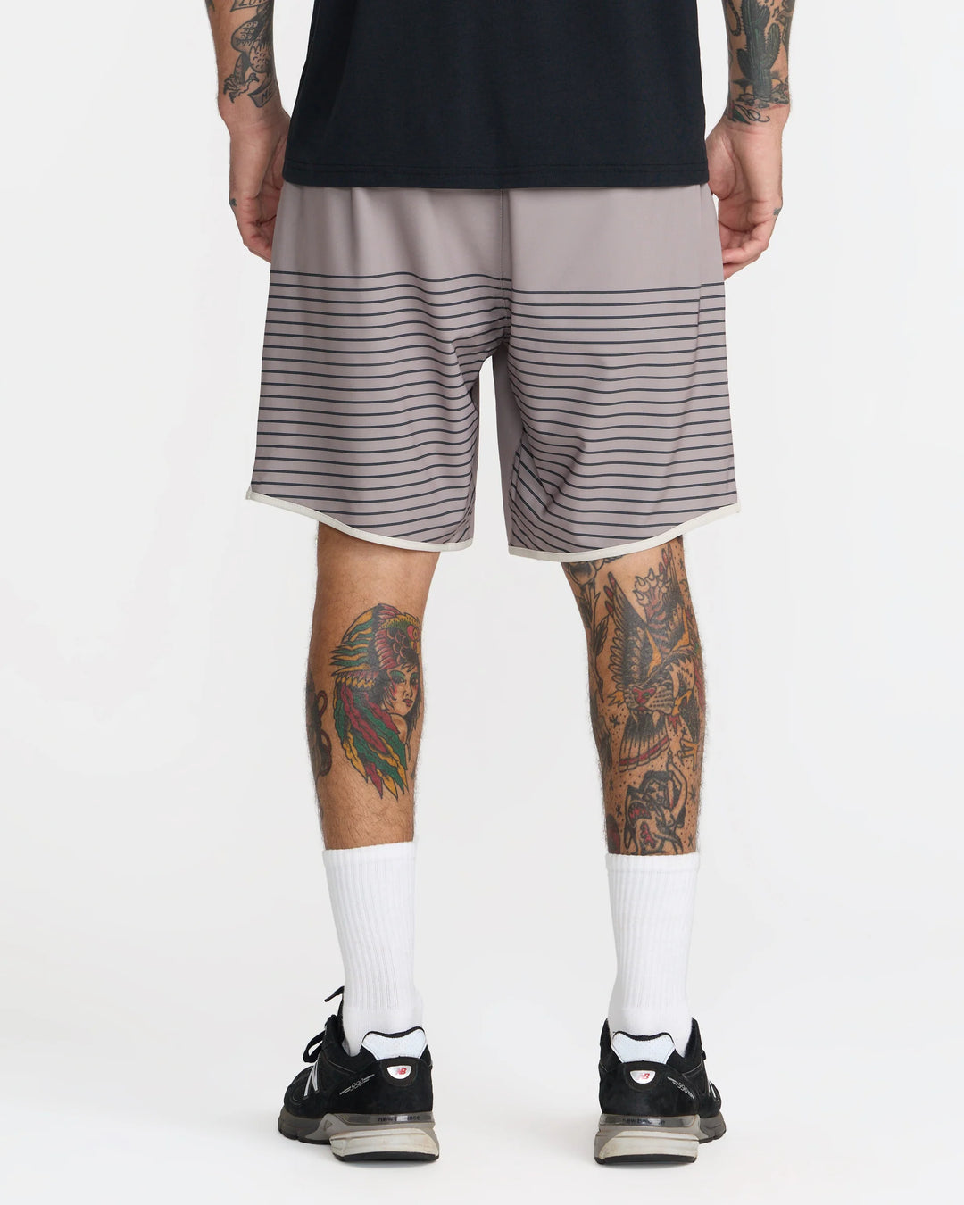 RVCA YOGGER STRETCH CONTRAST 17" SHORT - BROWN STONE (BRS)