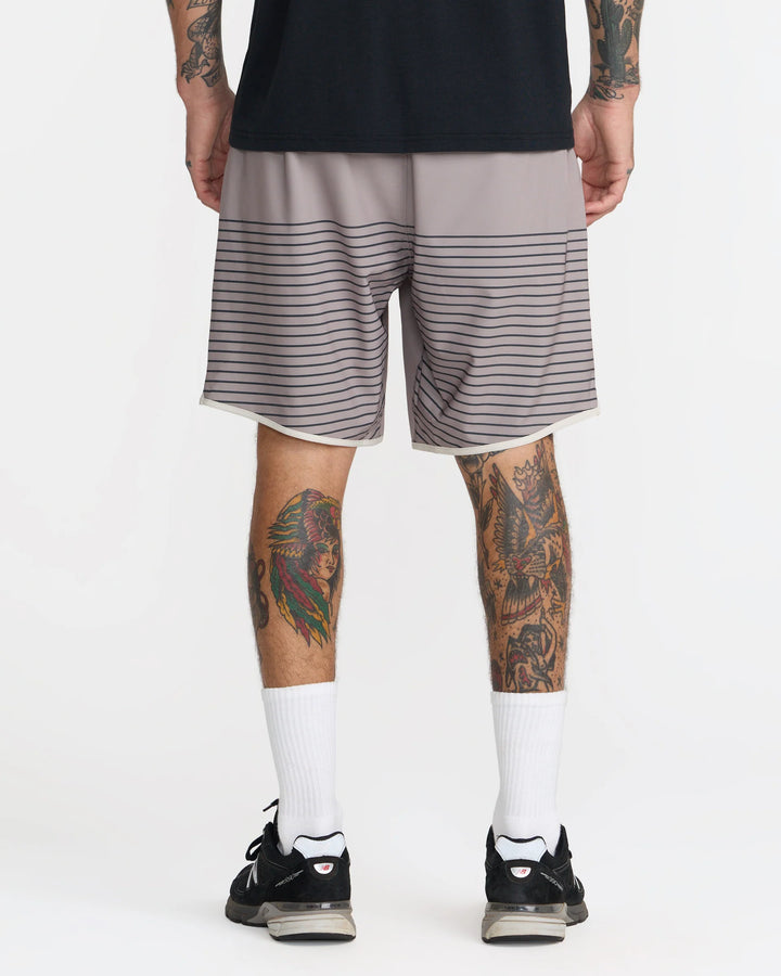 RVCA YOGGER STRETCH CONTRAST 17" SHORT - BROWN STONE (BRS)