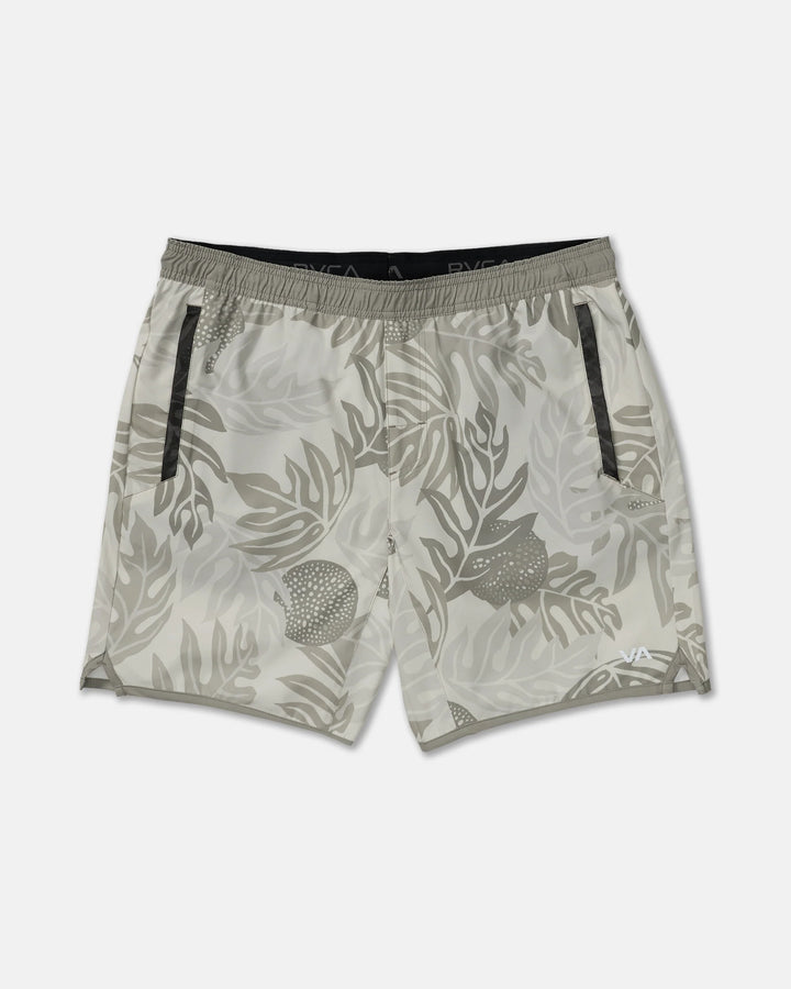 RVCA YOGGER STRETCH CONTRAST 17 SHORT - LIGHT KHAKI (ULU PRINT - LKH)
