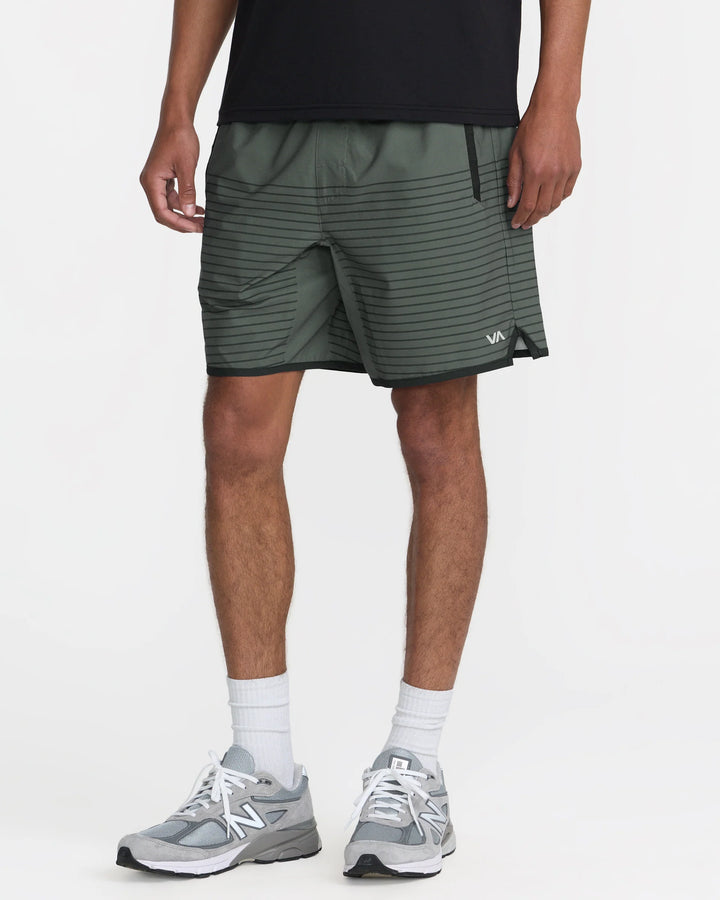 RVCA YOGGER STRETCH CONTRAST 17 SHORT - SAGE LEAF (SLE)