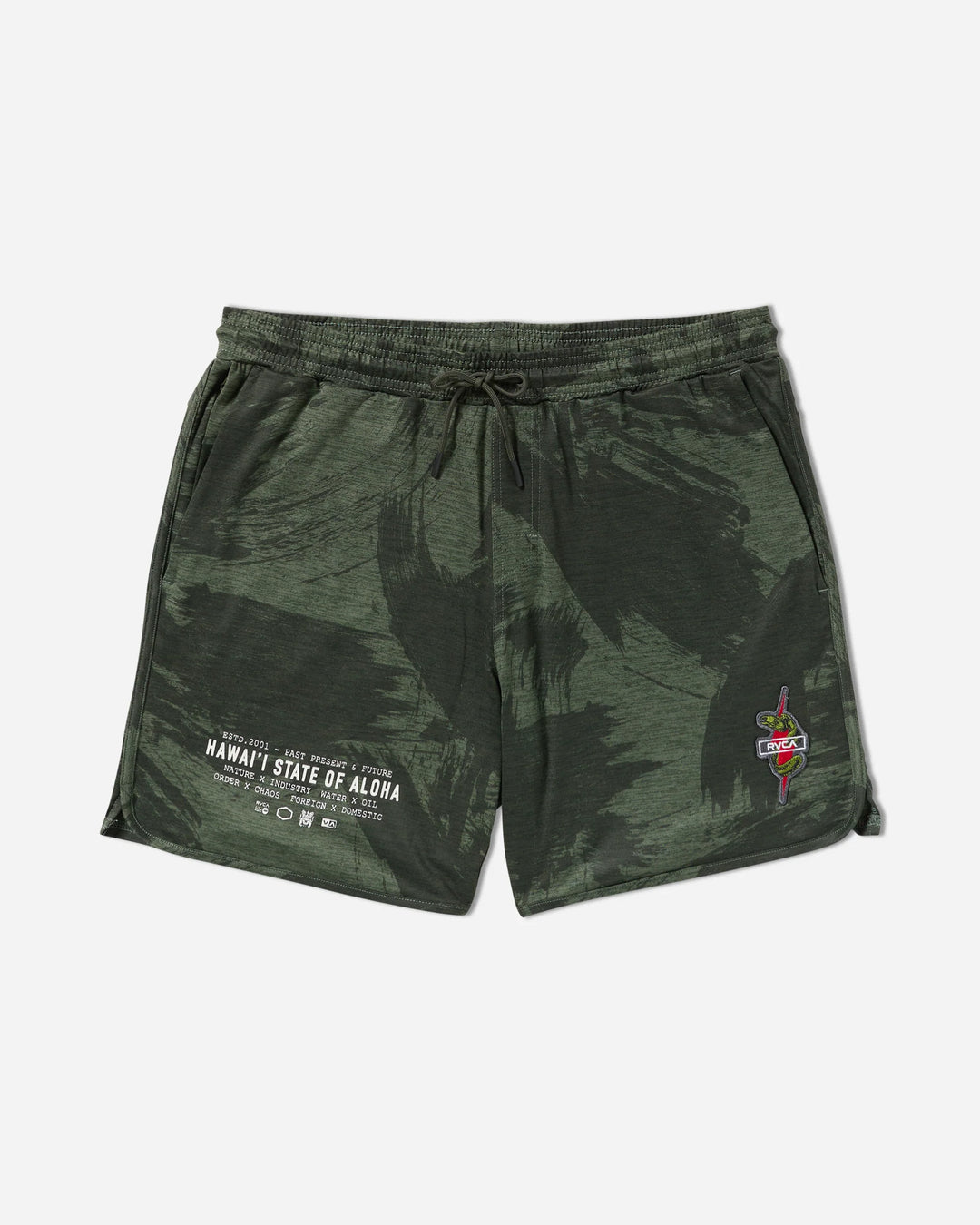 RVCA HAWAII YOGGER STRETCH 17" SHORTS - ISLAND CAMO