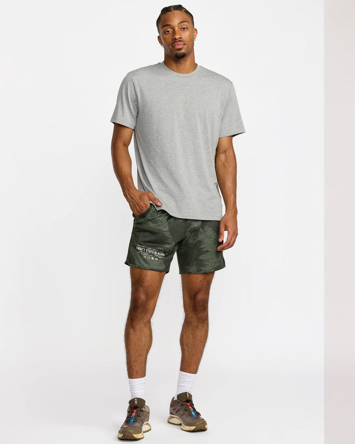 RVCA HAWAII YOGGER STRETCH 17" SHORTS - ISLAND CAMO