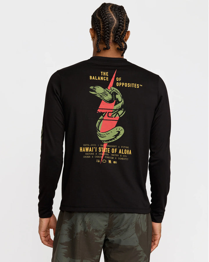 RVCA SHOCK SQUAD LONG SLEEVE TEE - BLACK