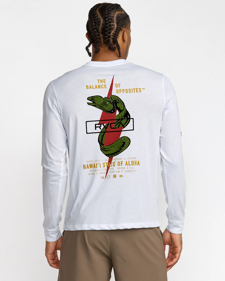 RVCA SHOCK SQUAD LONG SLEEVE TEE - WHITE