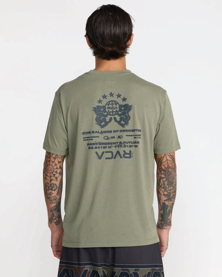 RVCA PRESSED TEE - ARMY