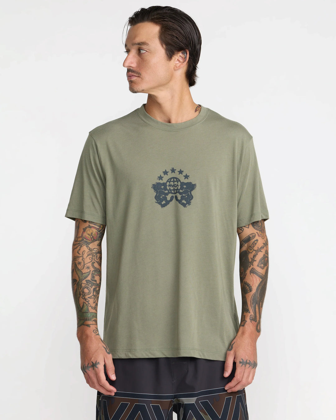 RVCA PRESSED TEE - ARMY