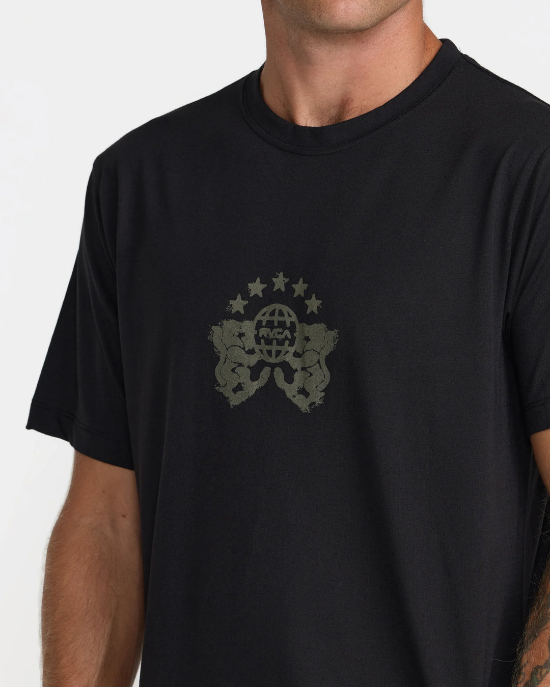 RVCA PRESSED TEE - BLACK