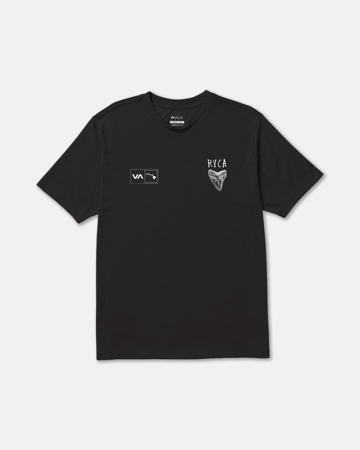 RVCA BEN HORTON HAWAII TEE - BLACK