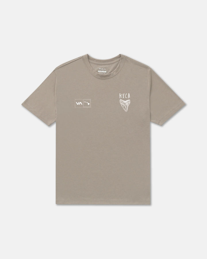 RVCA BEN HORTON HAWAII TEE - BROWN STONE (BRS)