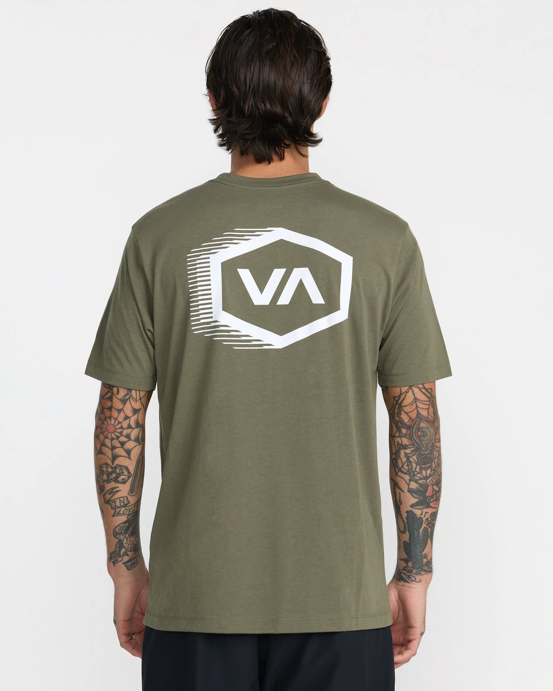 RVCA TECH HEX TEE - ARMY