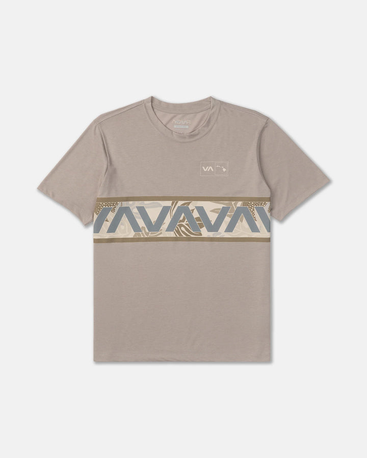 RVCA VA BANDED FLORAL TEE - BROWN STONE (BRS)