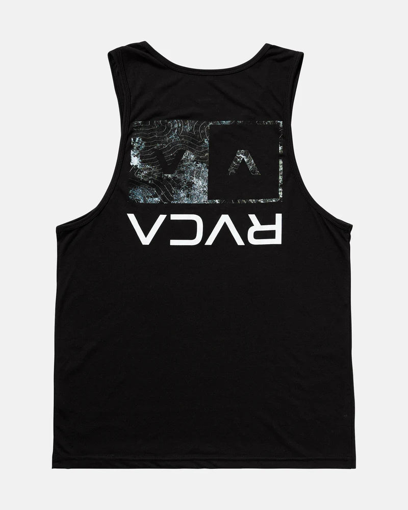 RVCA HAWAII ICON BAND TANK TOP - BLACK