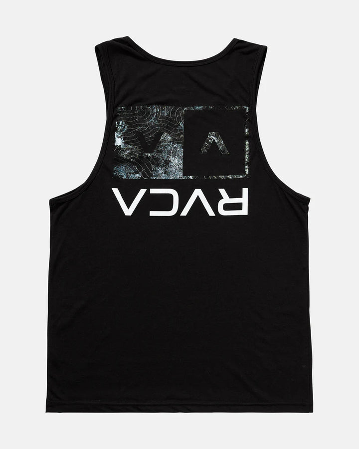 RVCA HAWAII ICON BAND TANK TOP - BLACK