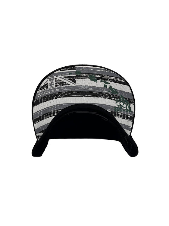 HIC ALOHA SCRIBE SNAPBACK HAT - BLACK