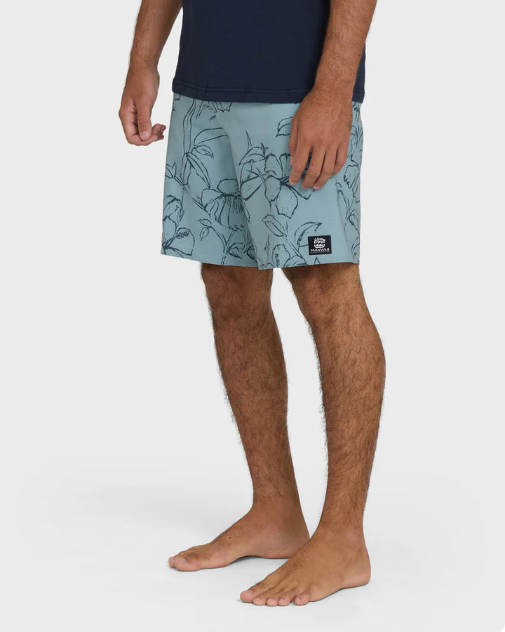 BILLABONG SUNDAYS HI AIRLITE BOARDSHORT - WASHED BLUE (WBL)