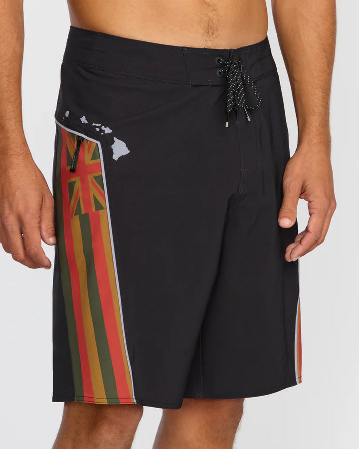 BILLABONG STRADDIE PRO HI BOARDSHORT - RASTA