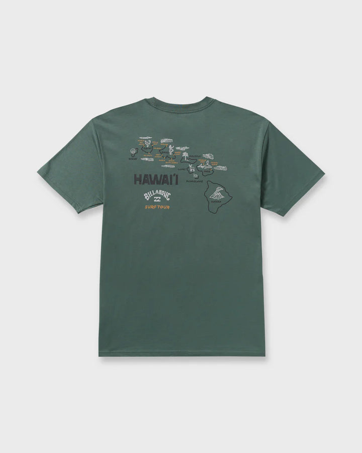 BILLABONG SURF TOUR HI PREMIUM TEE - DARK SLATE