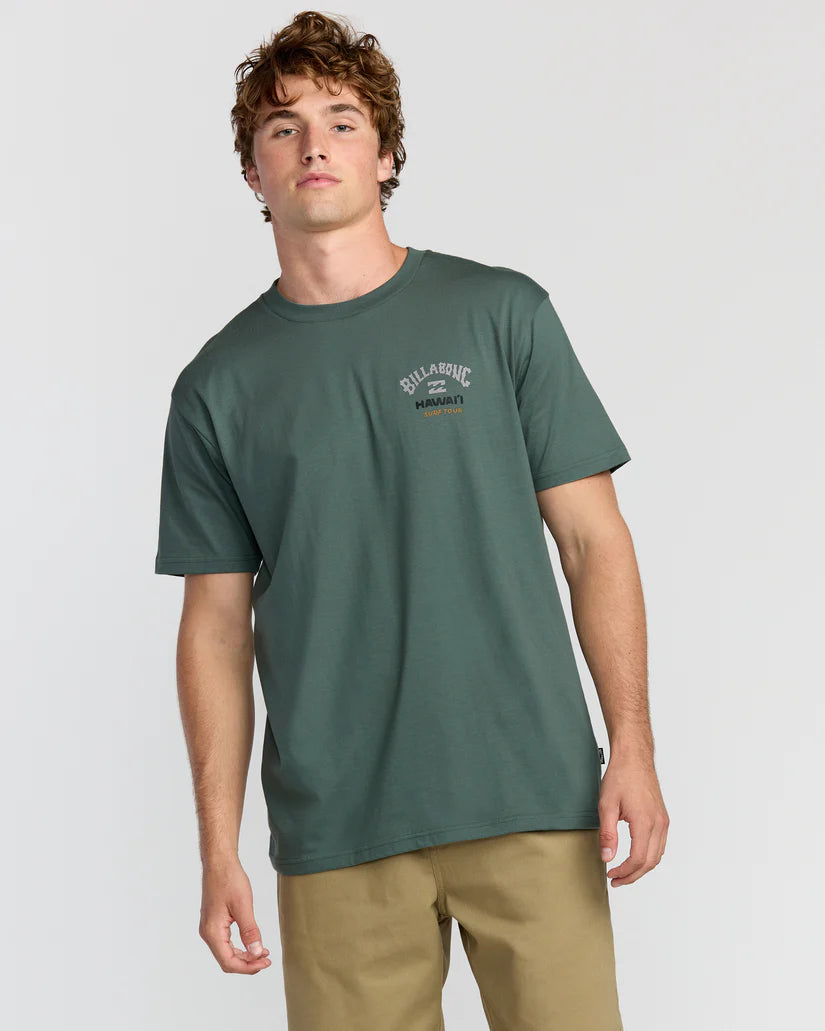 BILLABONG SURF TOUR HI PREMIUM TEE - DARK SLATE