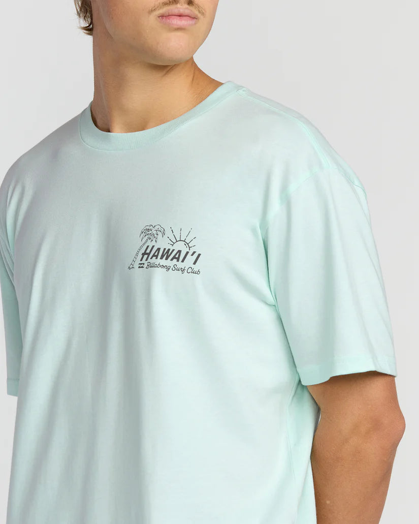 BILLABONG LOUNGE HI PREMIUM TEE - SEA BLUE