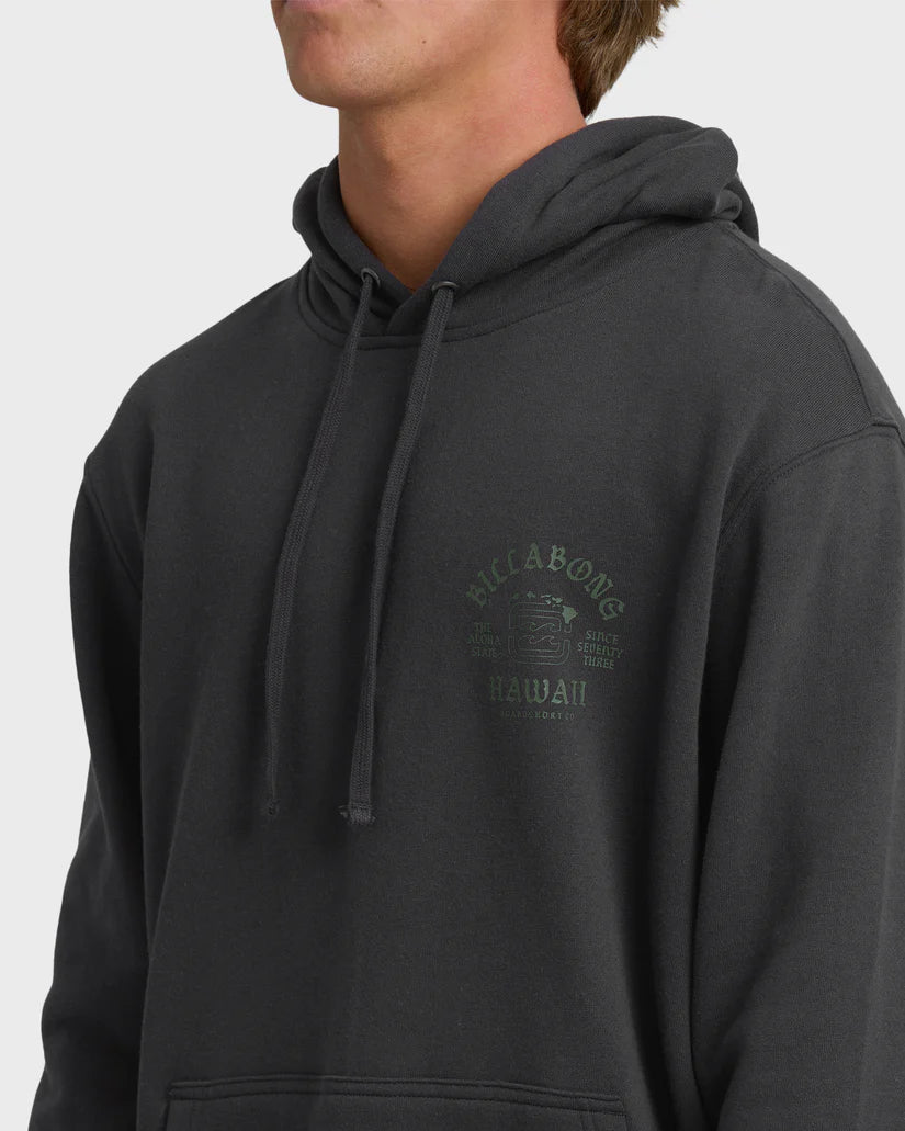 BILLABONG ISLAND CHAIN HI PULLOVER - BLACK