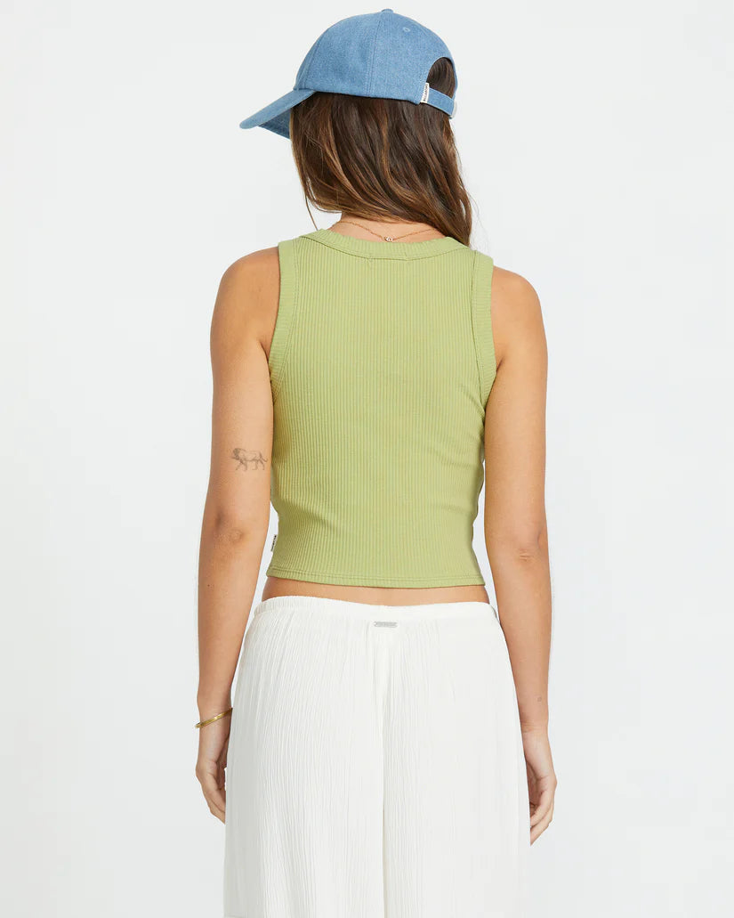 BILLABONG RERUN TANK TOP - AVOCADO GREEN