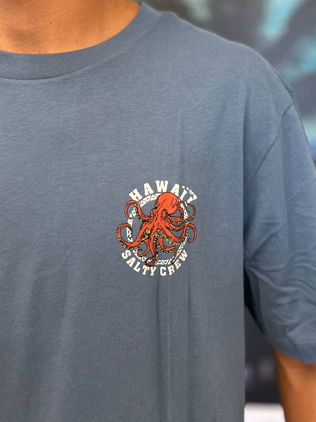 SALTY CREW TAKO TRIBE TEE - SLATE