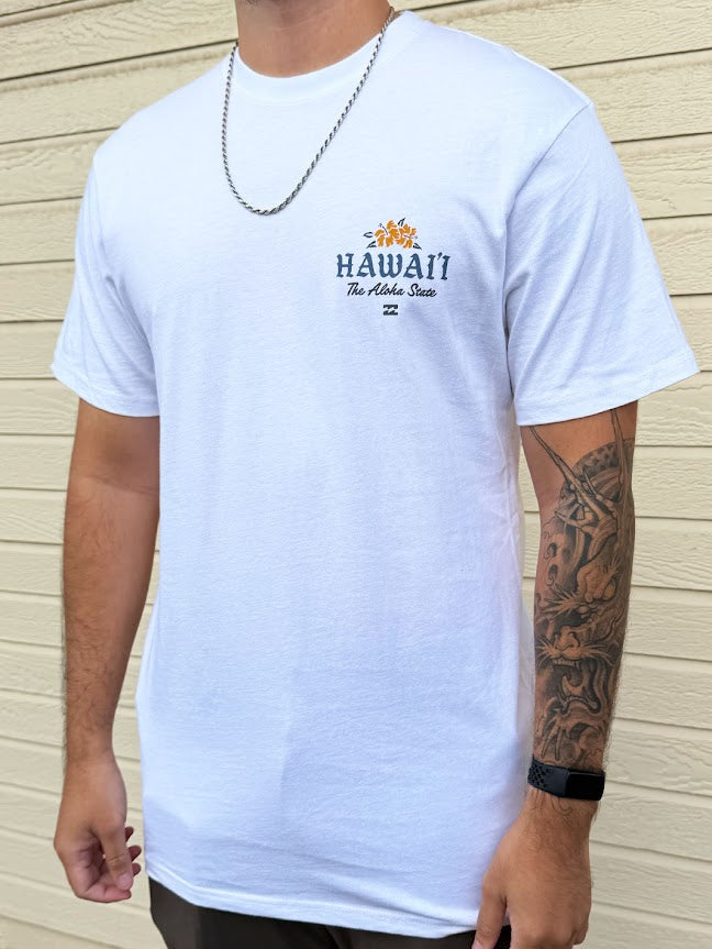 BILLABONG PERENNIAL HI TEE - WHITE