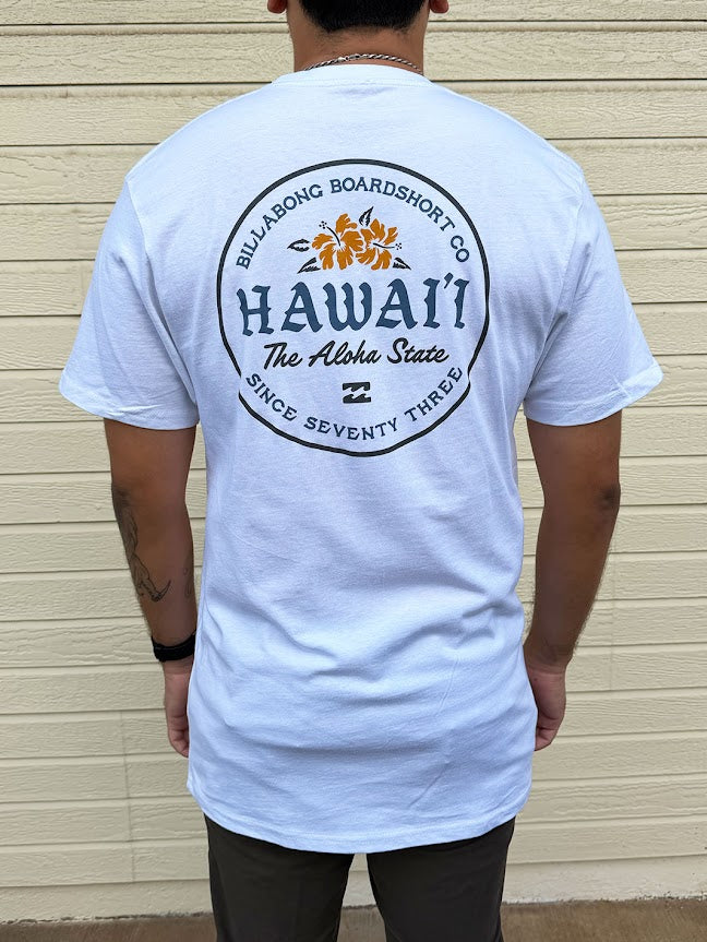 BILLABONG PERENNIAL HI TEE - WHITE