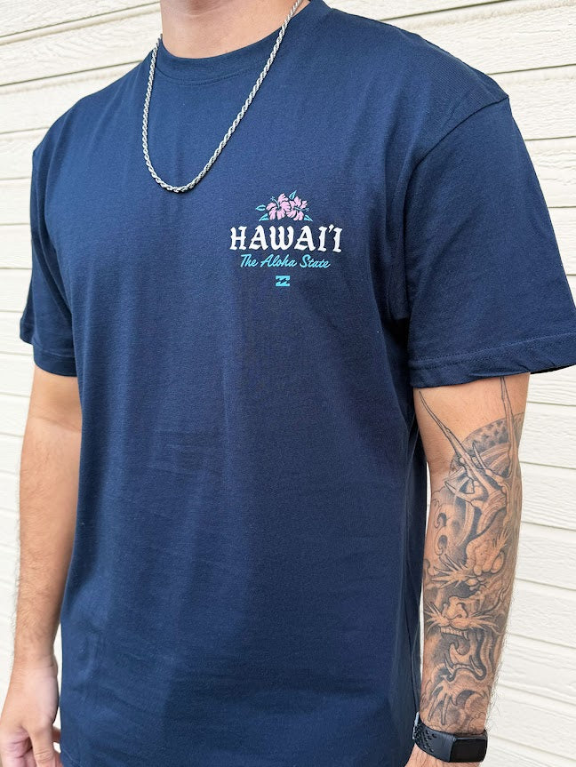 BILLABONG PERENNIAL HI TEE - NAVY