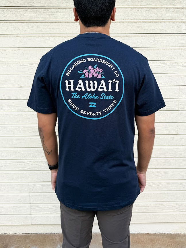 BILLABONG PERENNIAL HI TEE - NAVY