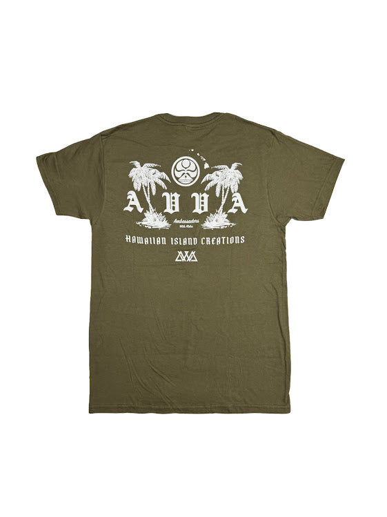 AVVA X HIC ISLAND TIME TEE - MILITARY GREEN