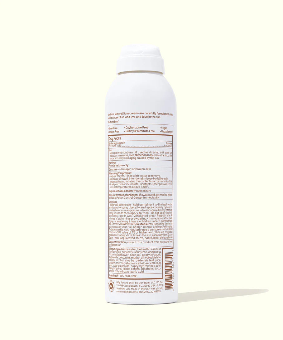 SUN BUM SPF 30 MINERAL SUNSCREEN 6 oz. SPRAY